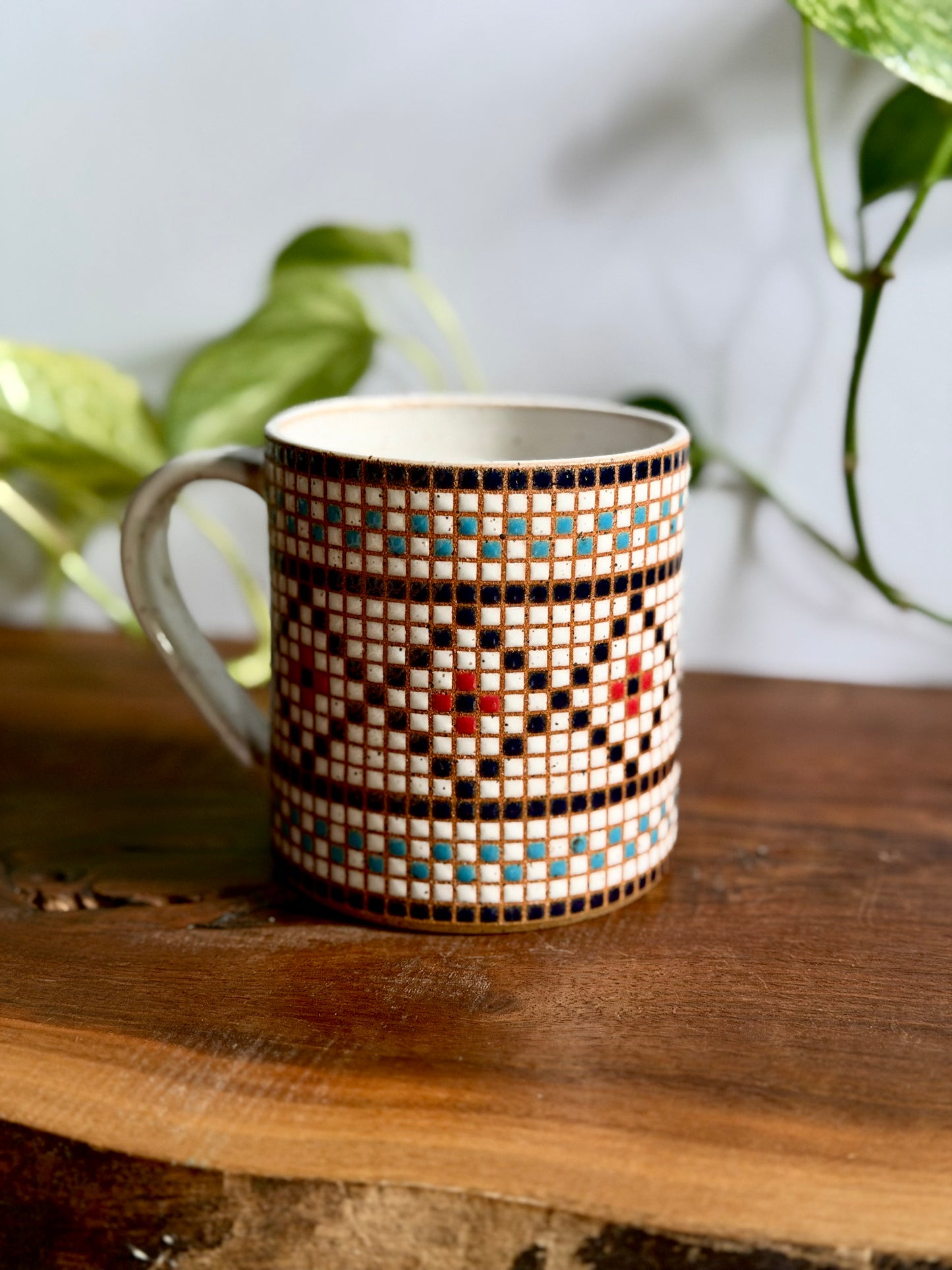 Square Patterned Mug