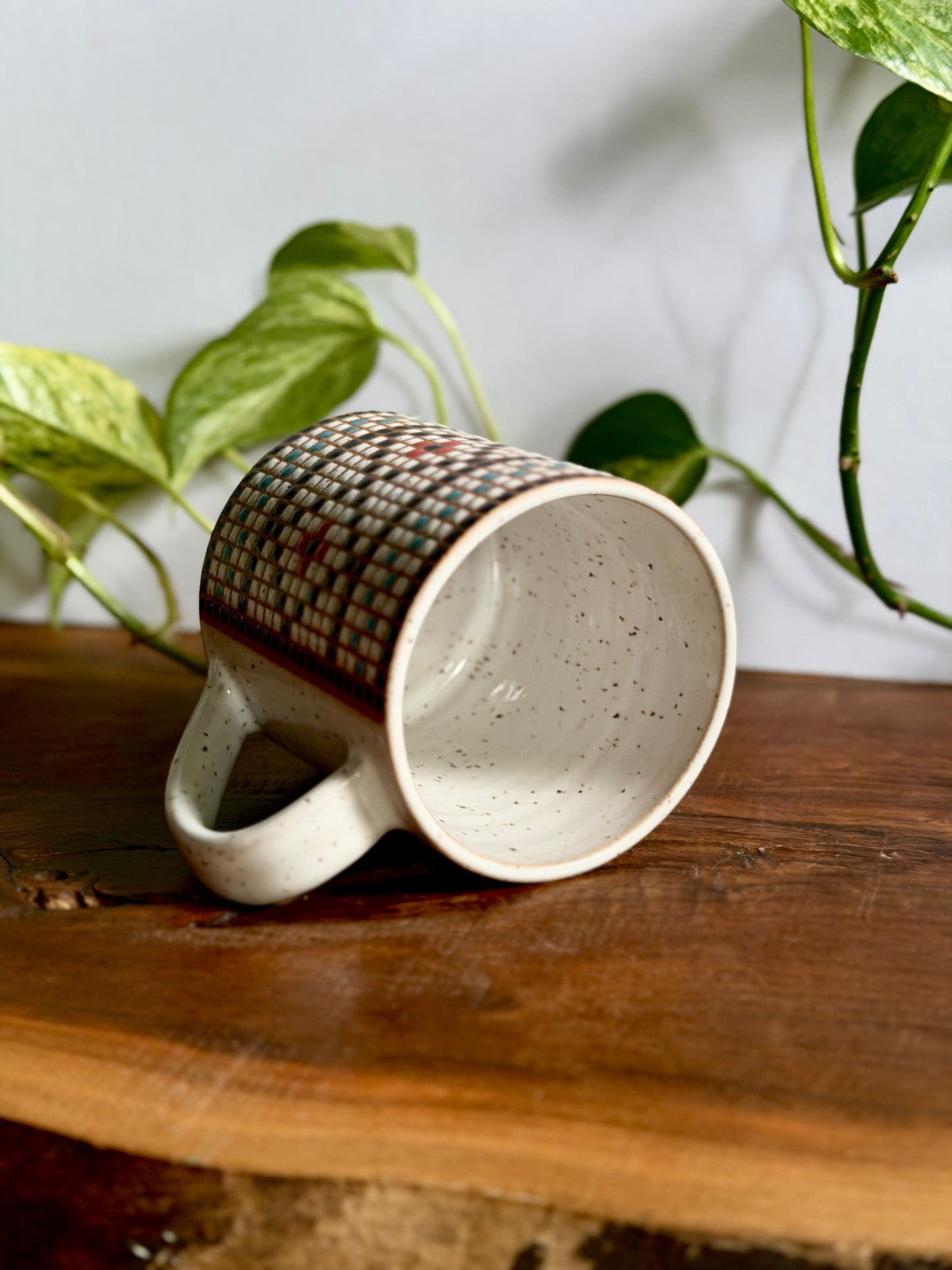 Square Patterned Mug
